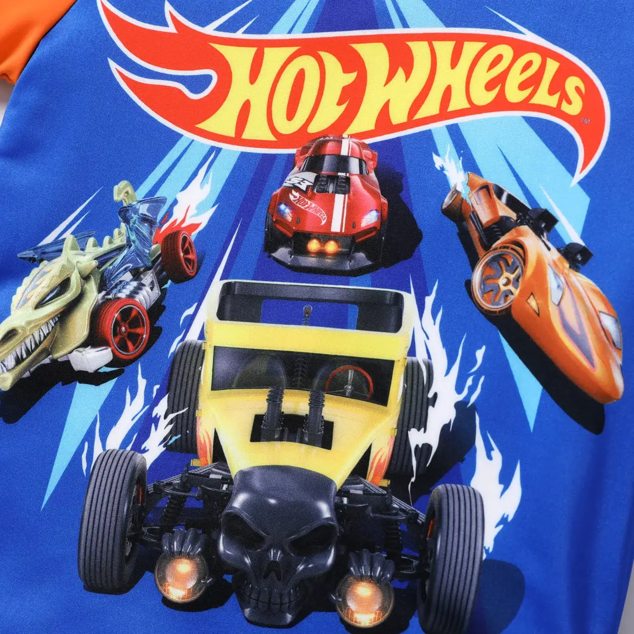 Hot Wheels 2pcs Toddler/Kid Boy Grid Print Swimming suit