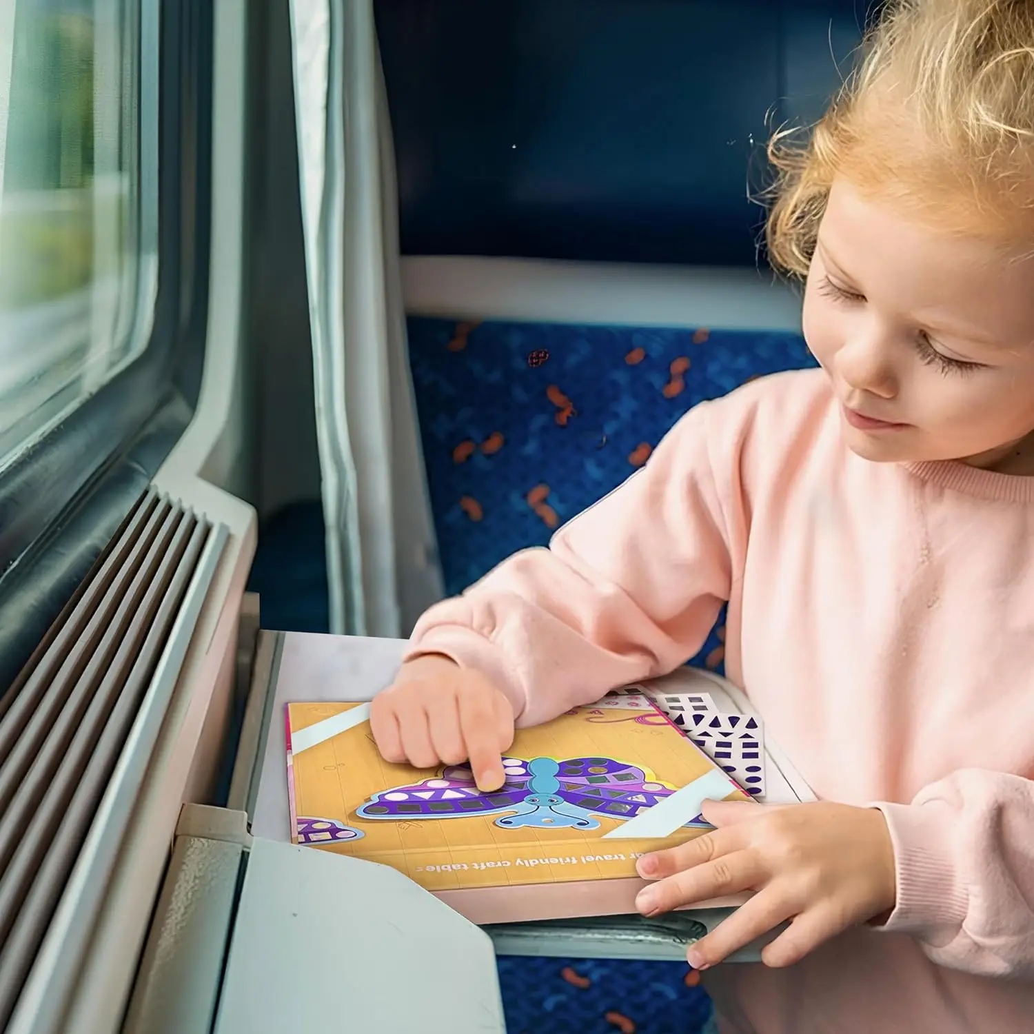 Mirror Mosaic : Butterfly & Peacock | Mess Free Diy Mosaic Craft Kit | 450+ Foil Sticker | Travel Toys For Girls