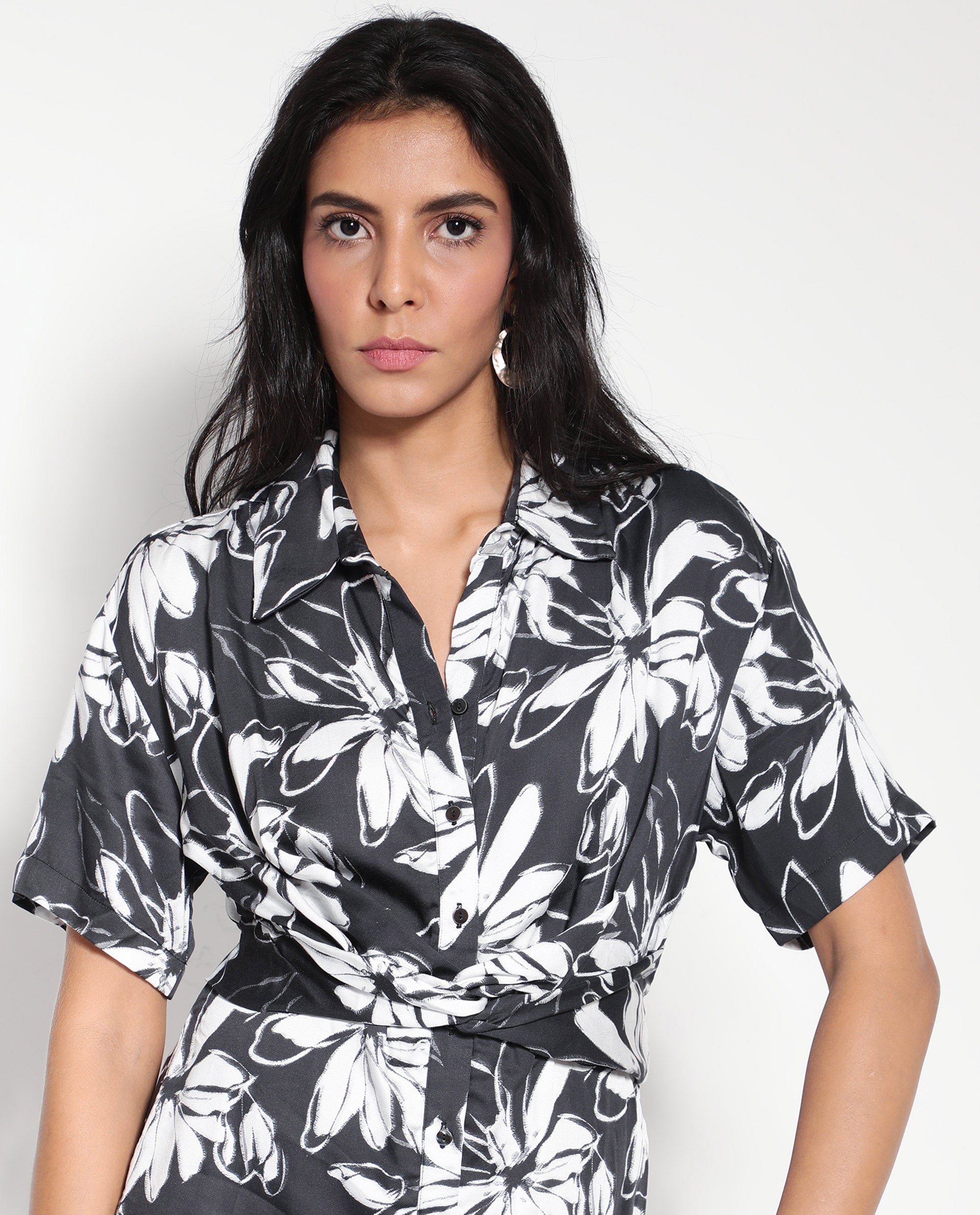 FLORAL PRINT MINI DRESS