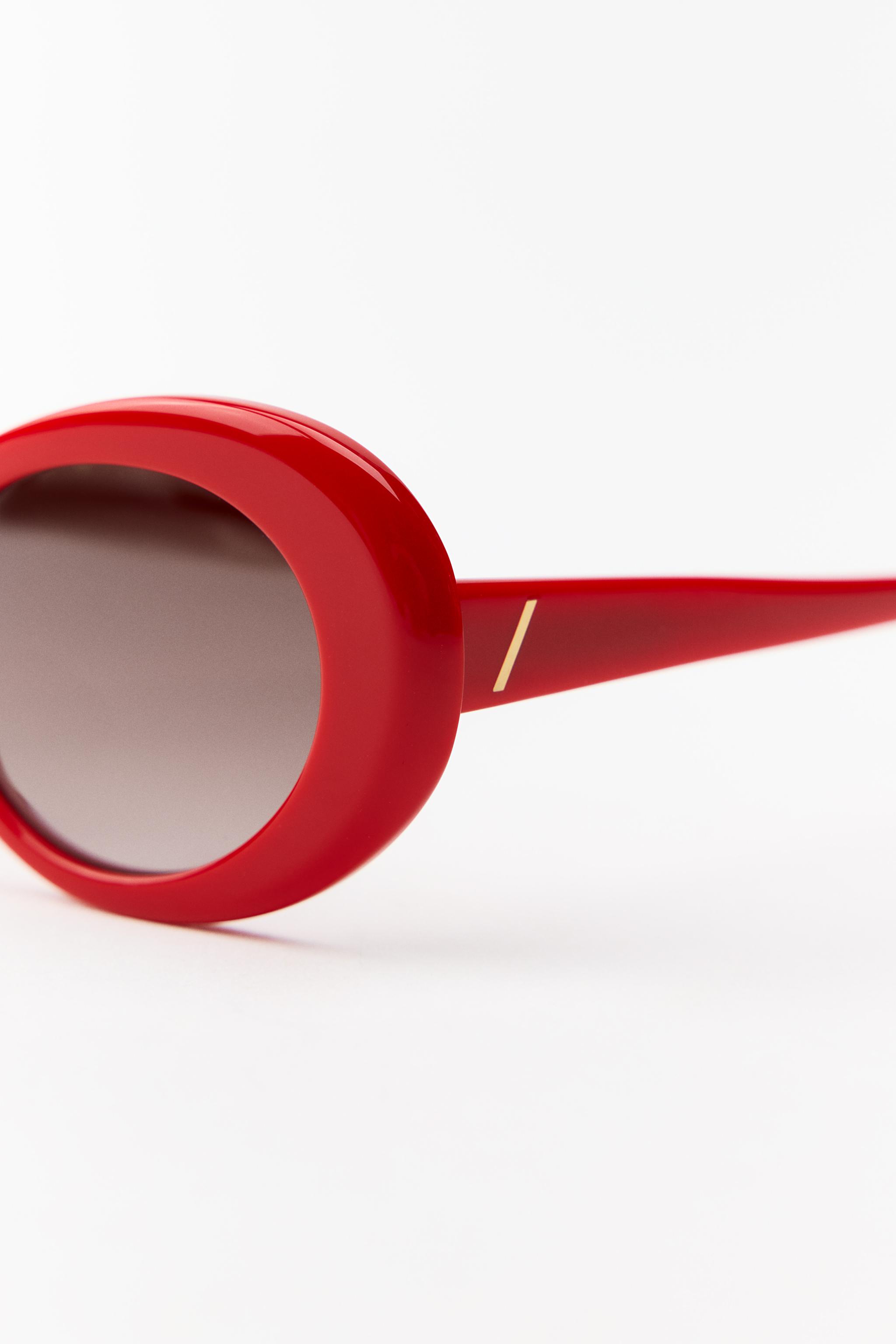 OVAL ACETATE SUNGLASSES