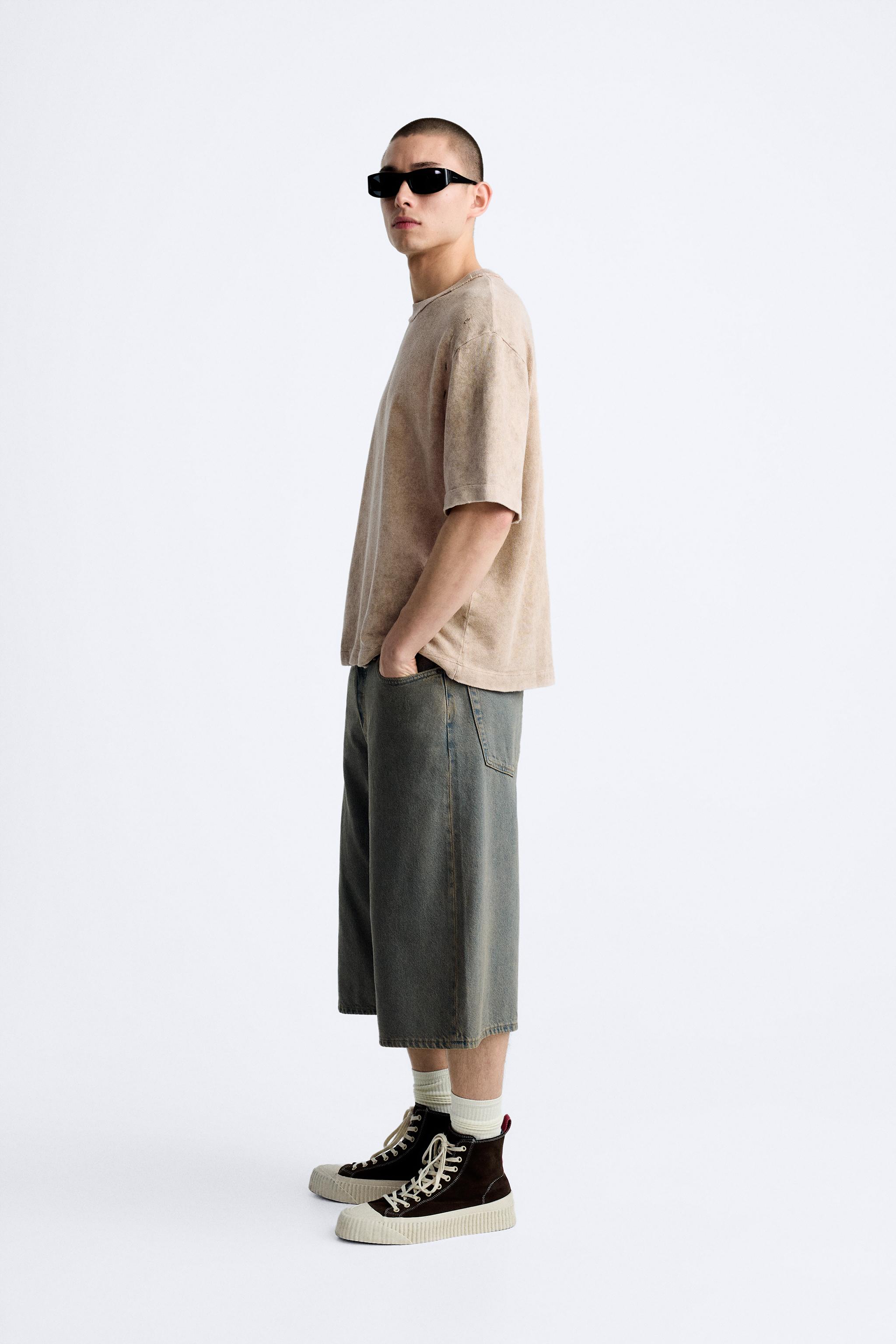 KNIT T-SHIRT WITH ABSTRACT PRINT