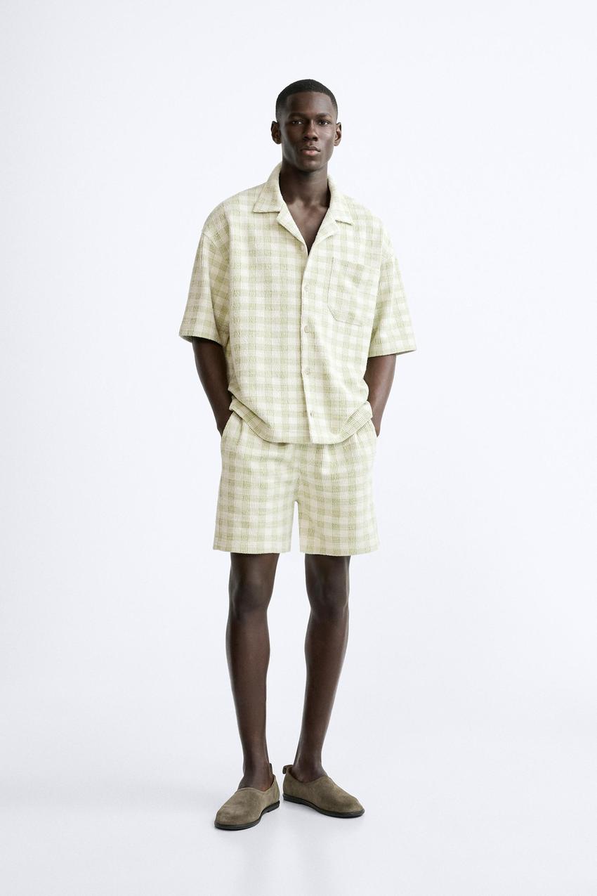 TEXTURED CHECK SHIRT