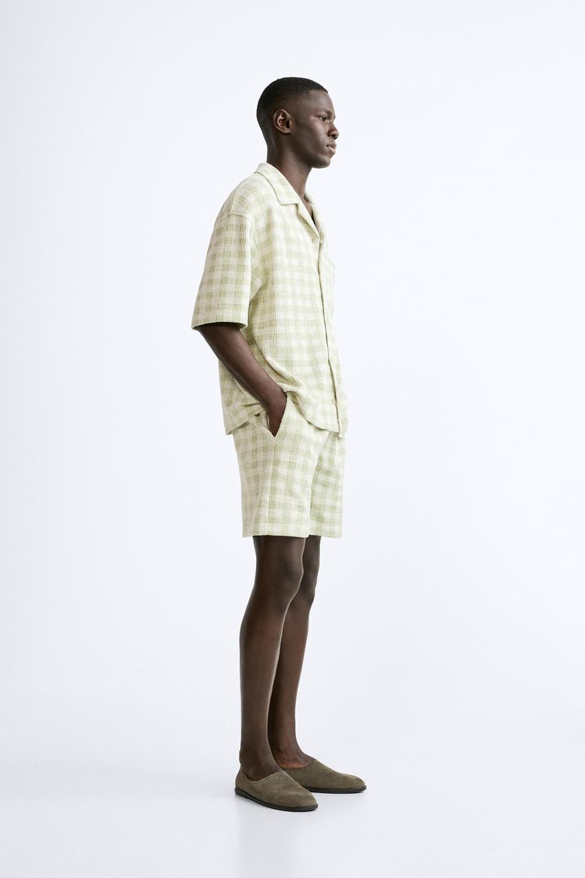 TEXTURED CHECK SHIRT