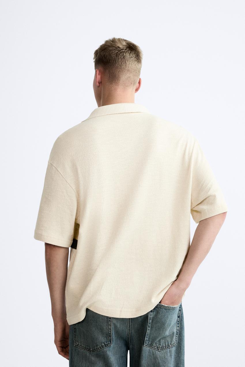 SHIRT WITH EMBROIDERED LANDSCAPE