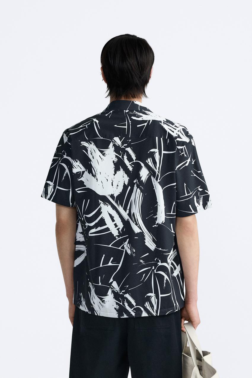 STREAK PRINT SHIRT