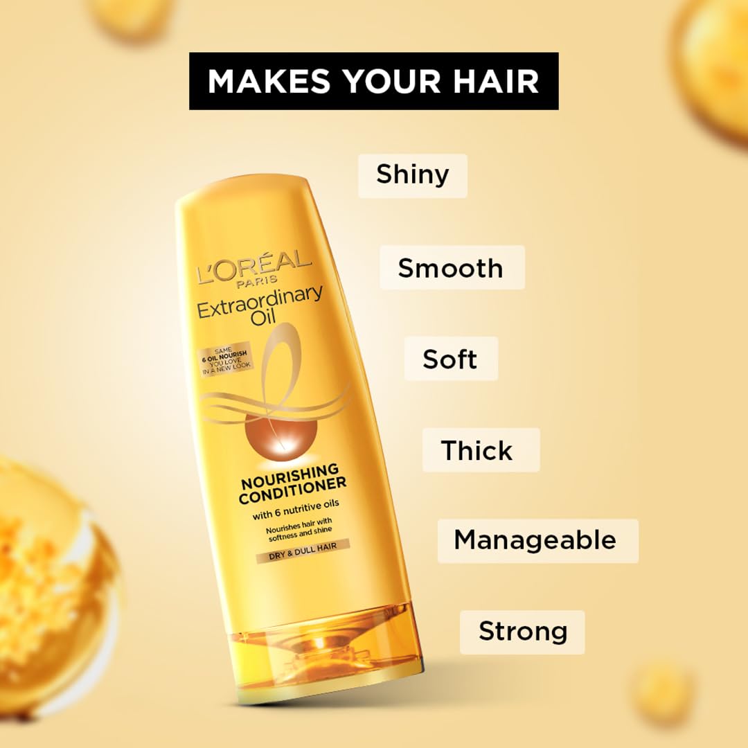  L'Oreal Paris Extraordinary Oil Nourishing Conditioner For Dry & Dull Hair, 180ml