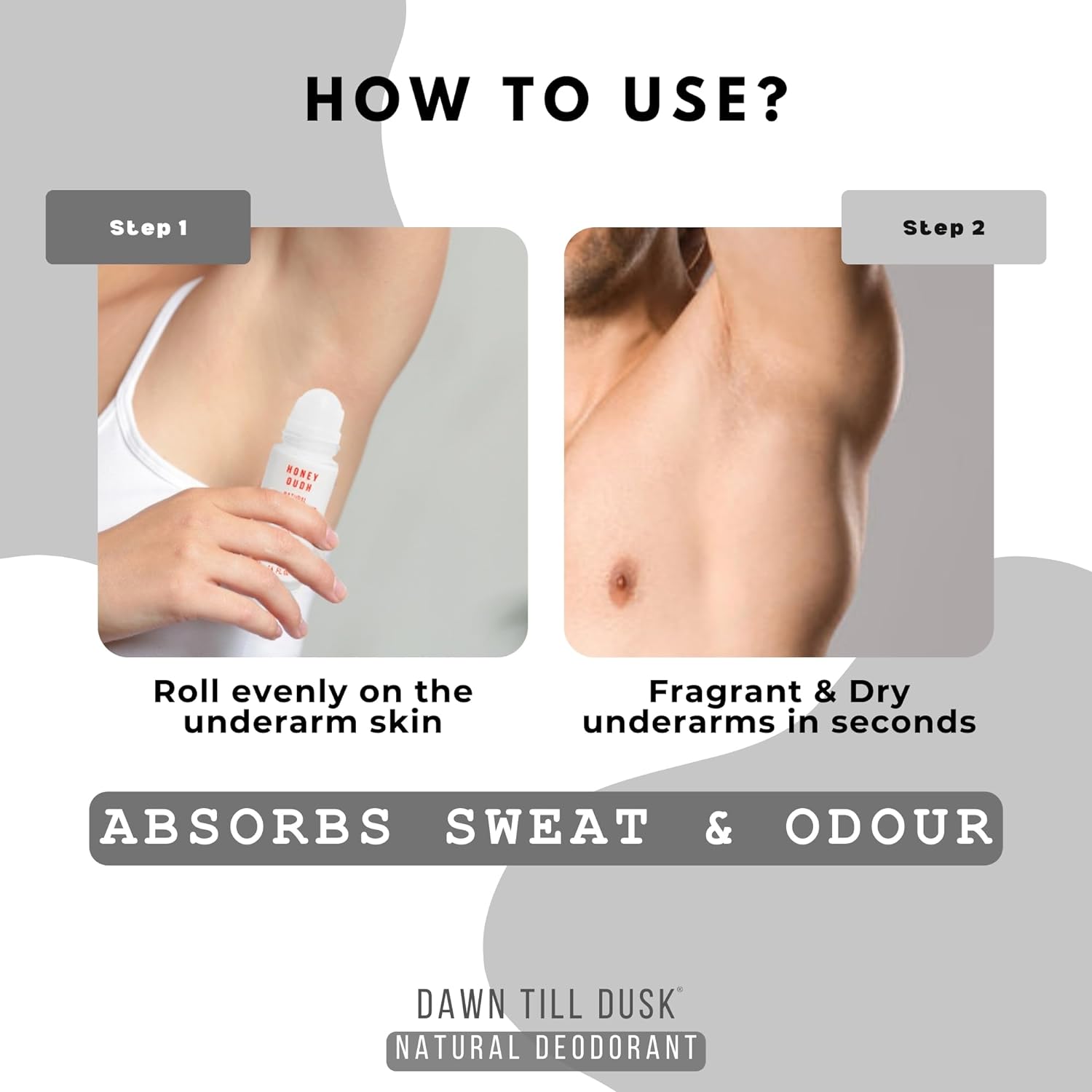  Dawn Till Dusk Underarm Care Deodorant For Women/Men – Fades Darkness – Long Lasting Odour Control (in Summer) – Aluminium-Free – 50 ML