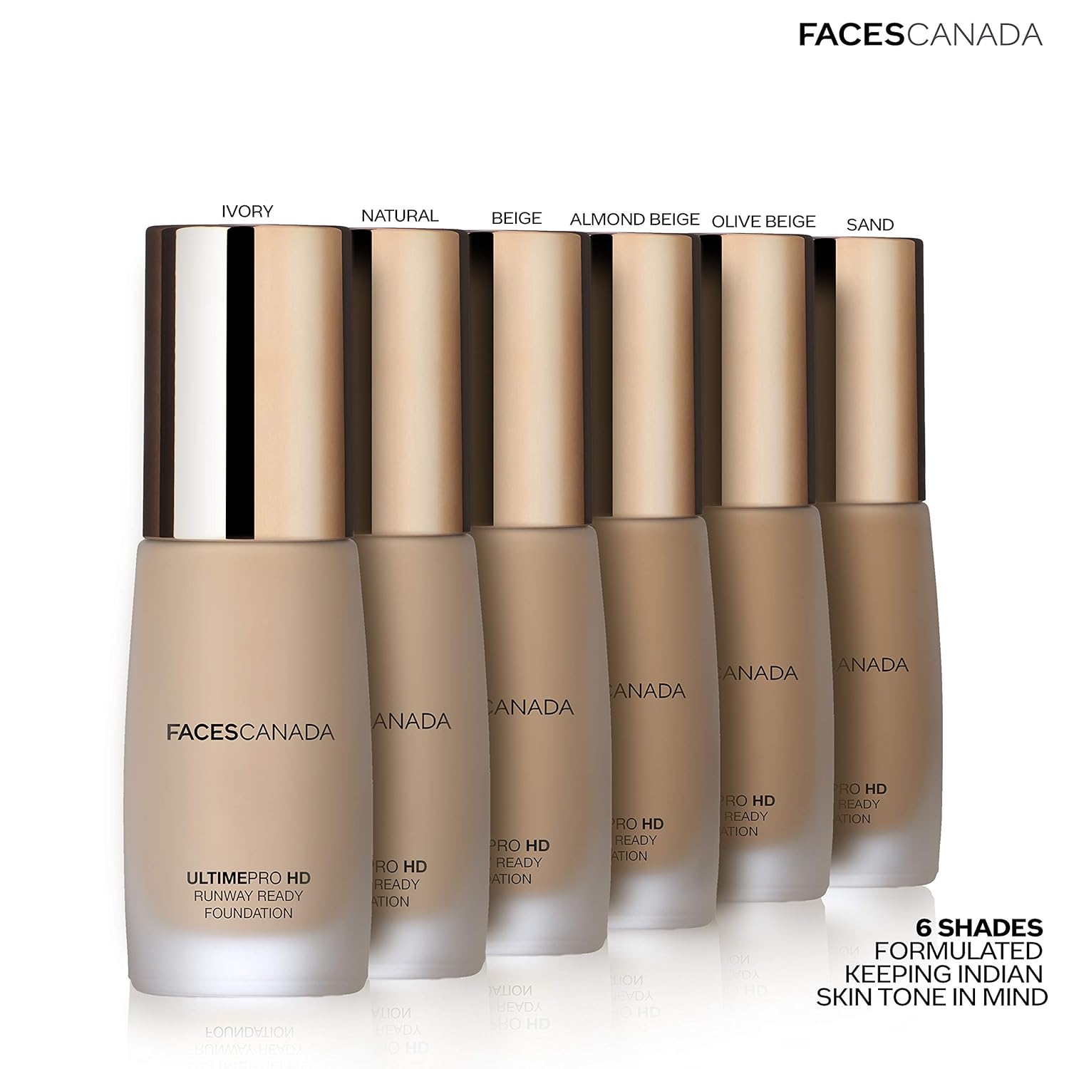  FACESCANADA Ultime Pro HD Runway Ready Liquid Full Coverage Foundation For All Skin Types - Natural,30Ml|Radiant Flawless Finish|Hd High Coverage