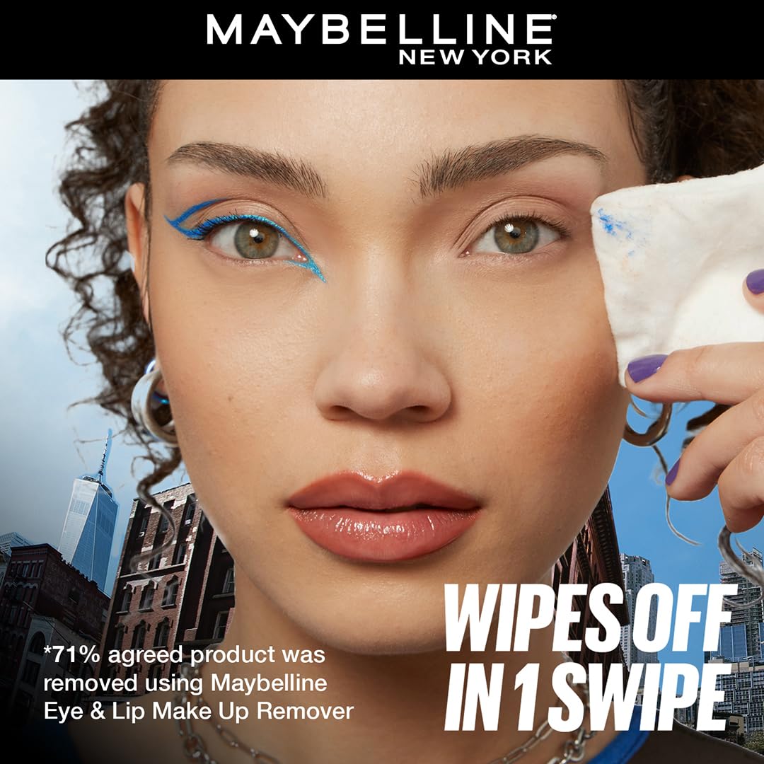 Maybelline New York Tattoo Play Blue Liquid Eyeliner - Longwear Waterproof Eyeliner - Metallic Finish, Switch, 2.1ml