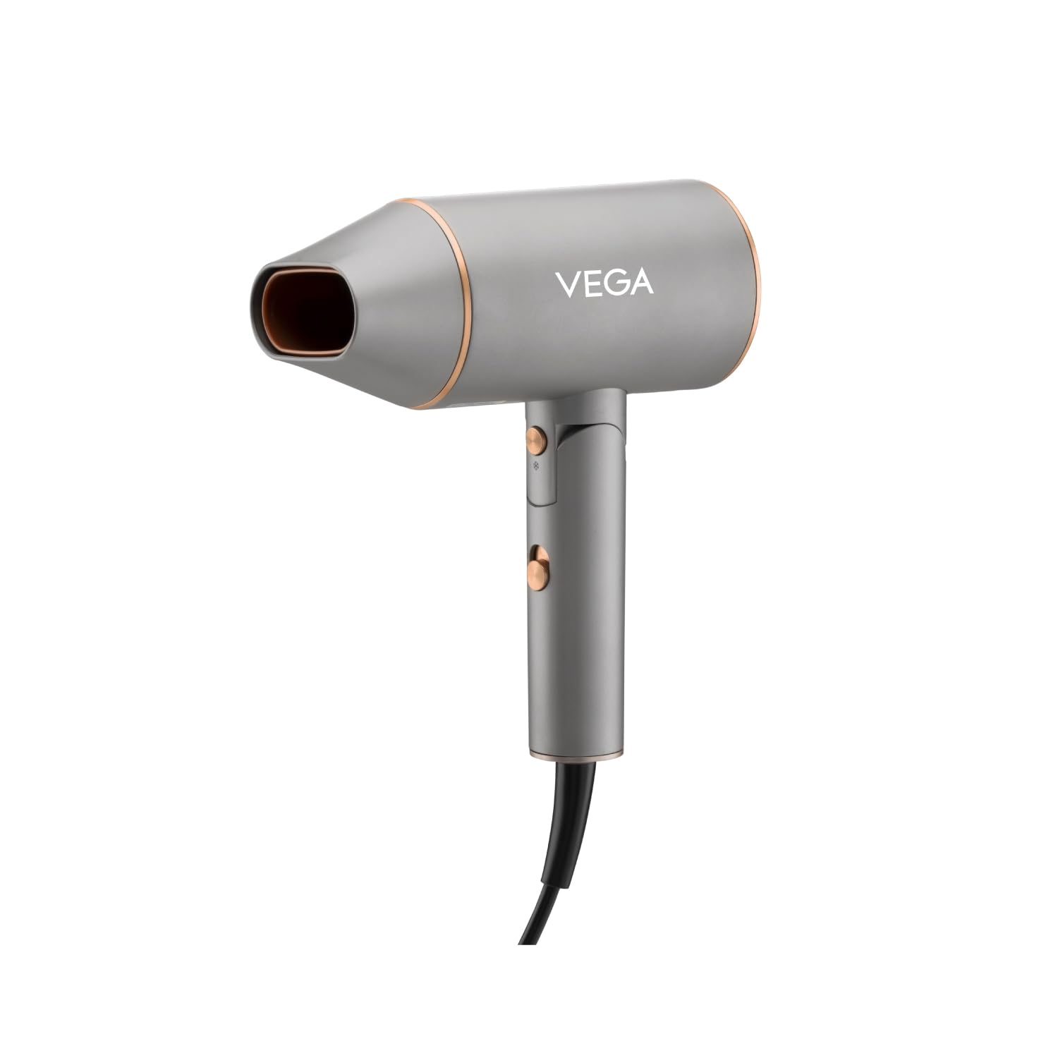  Vega Hair Dryer For Men & Women With Ionic Technology & Cool Shot Button, 1400 Watts, (Vhdh-28), Grey