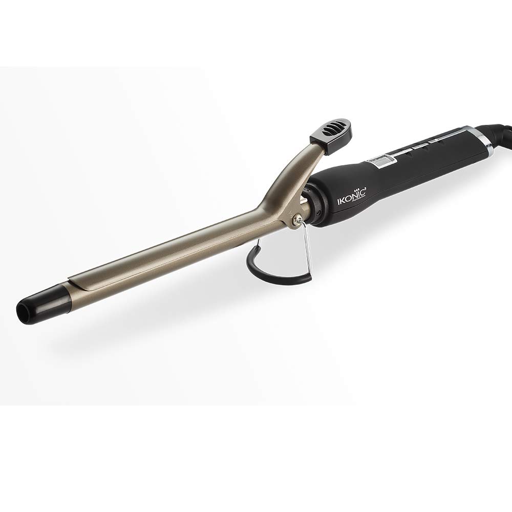  IKONIC HAIR CURLER CT-16 FOR ALL HAIR TYPES WITH CERAMIC EXTRA LONG BARREL. 100-240 V (BLACK & GOLDEN