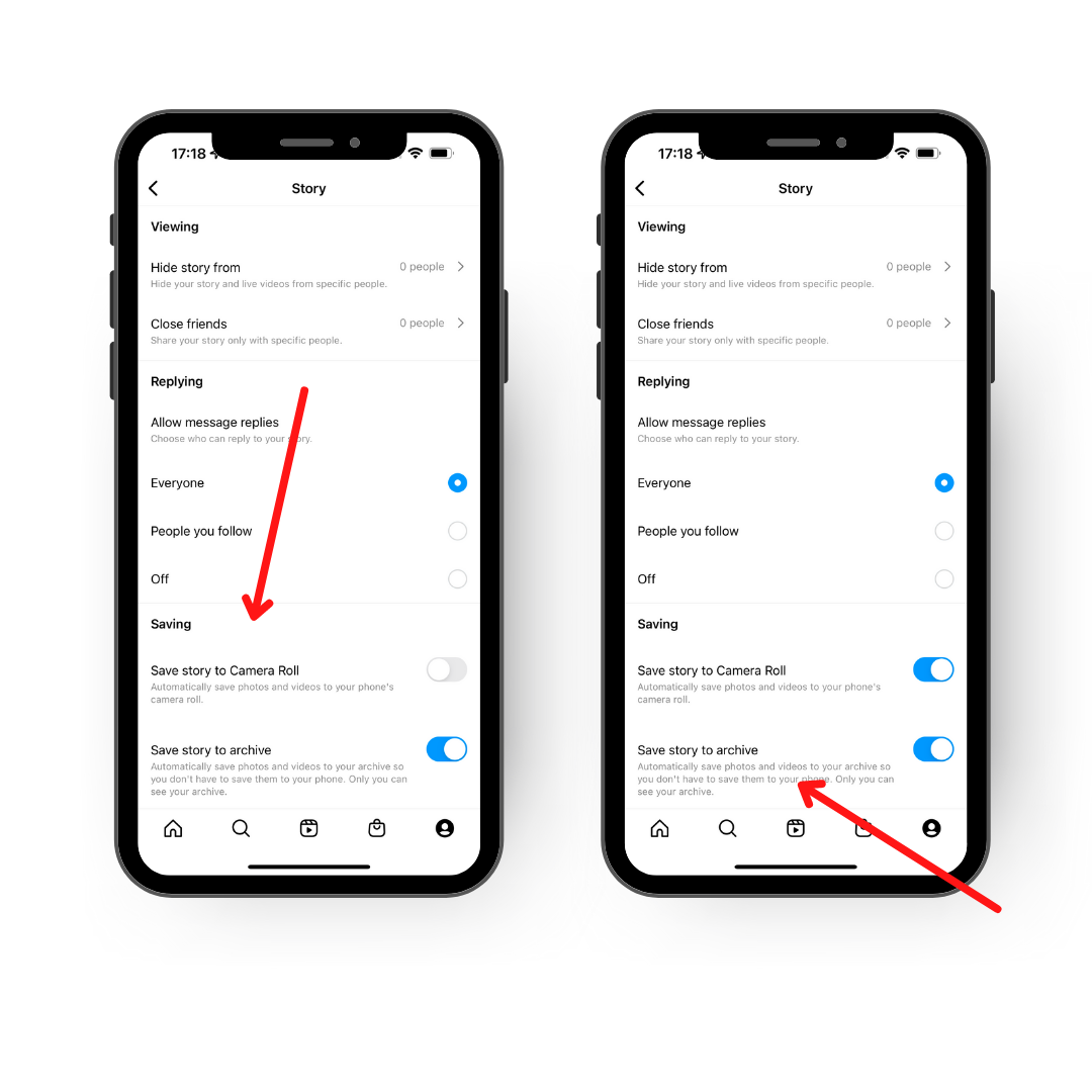 Save story to archive