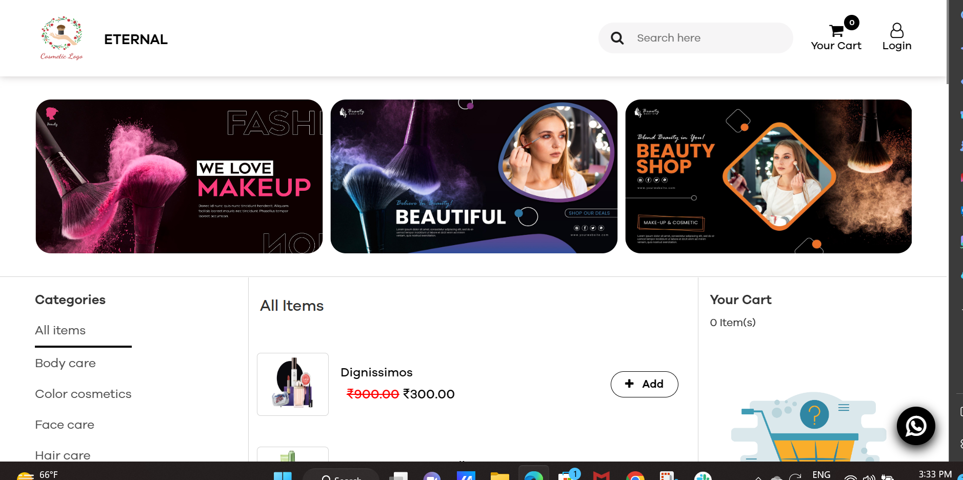 Free Website templates - QPe's theme Eternal