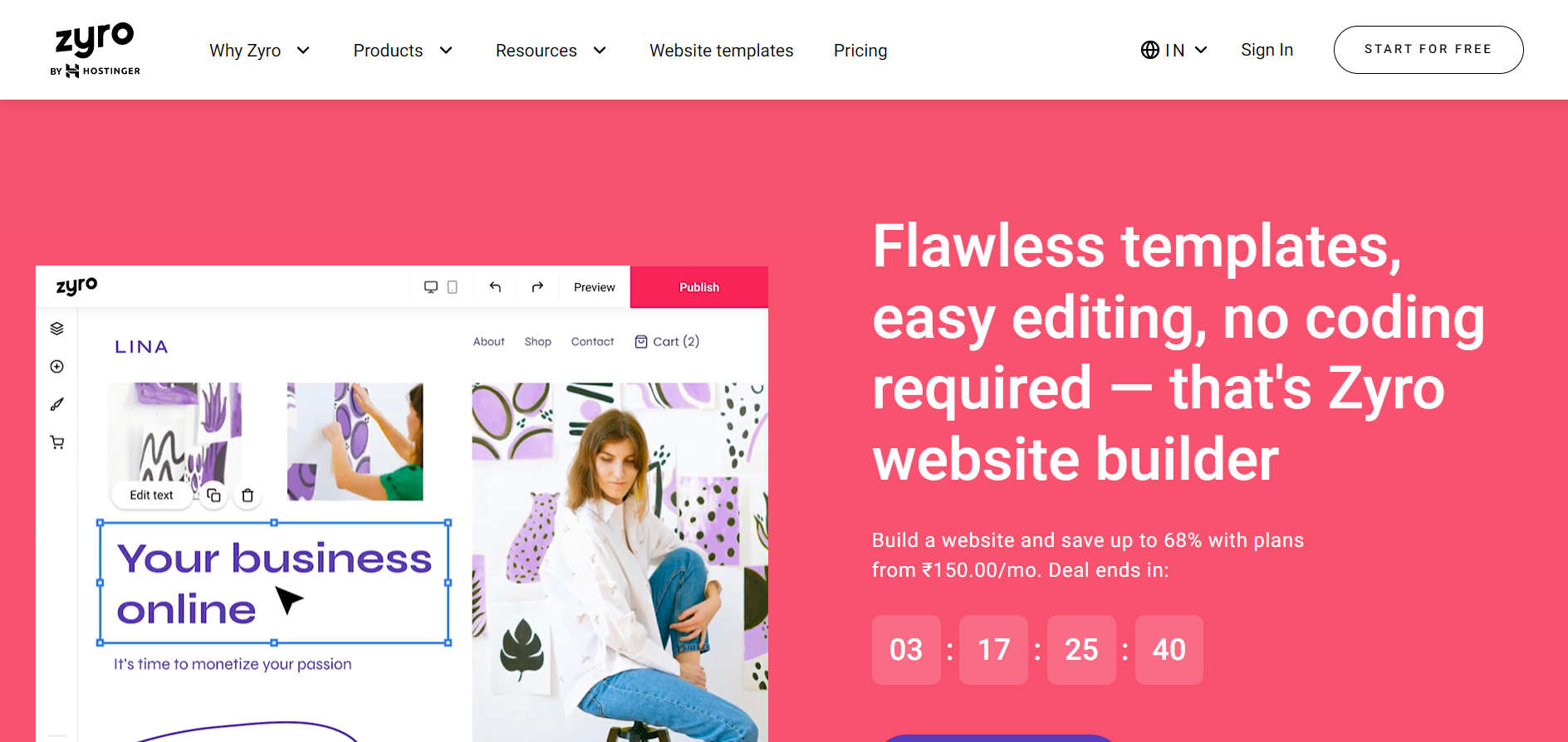 Zyro Wix Alternative