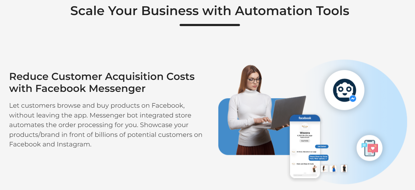 QPe for in-app messenger store to help reduce Customer acquisition cost