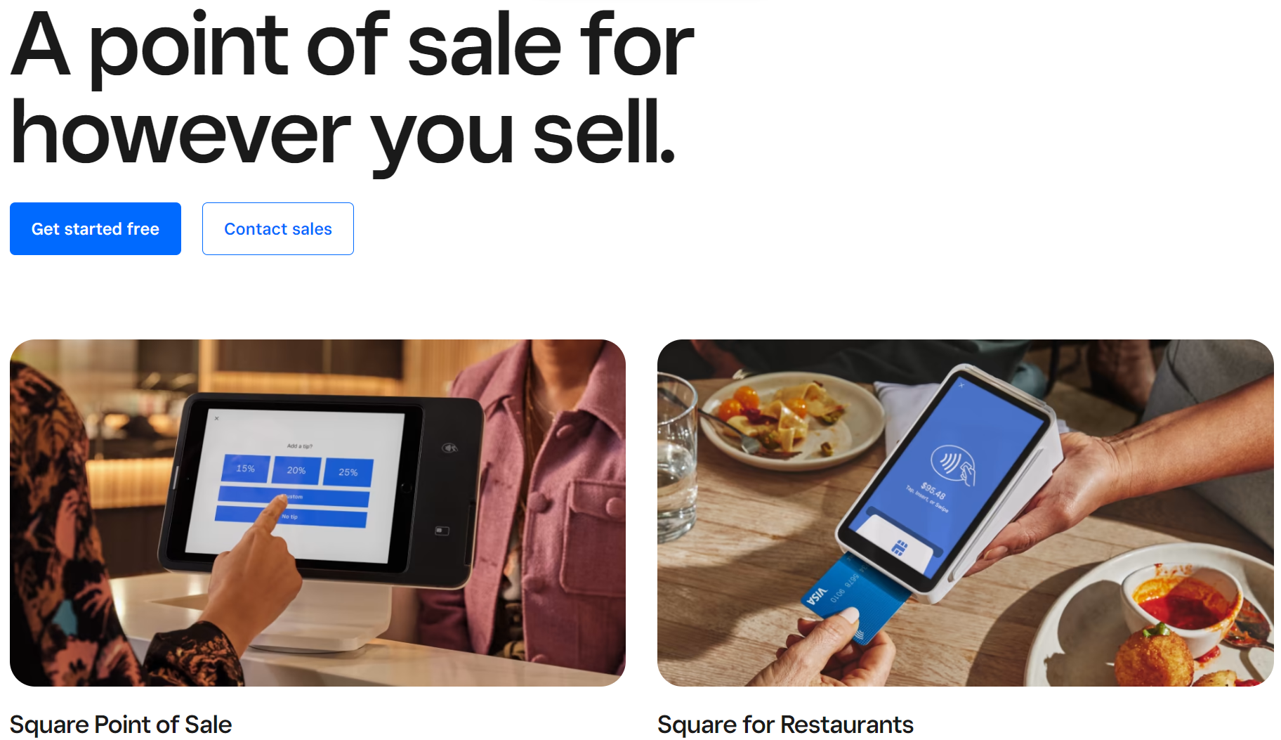 Square Point of Sale platform