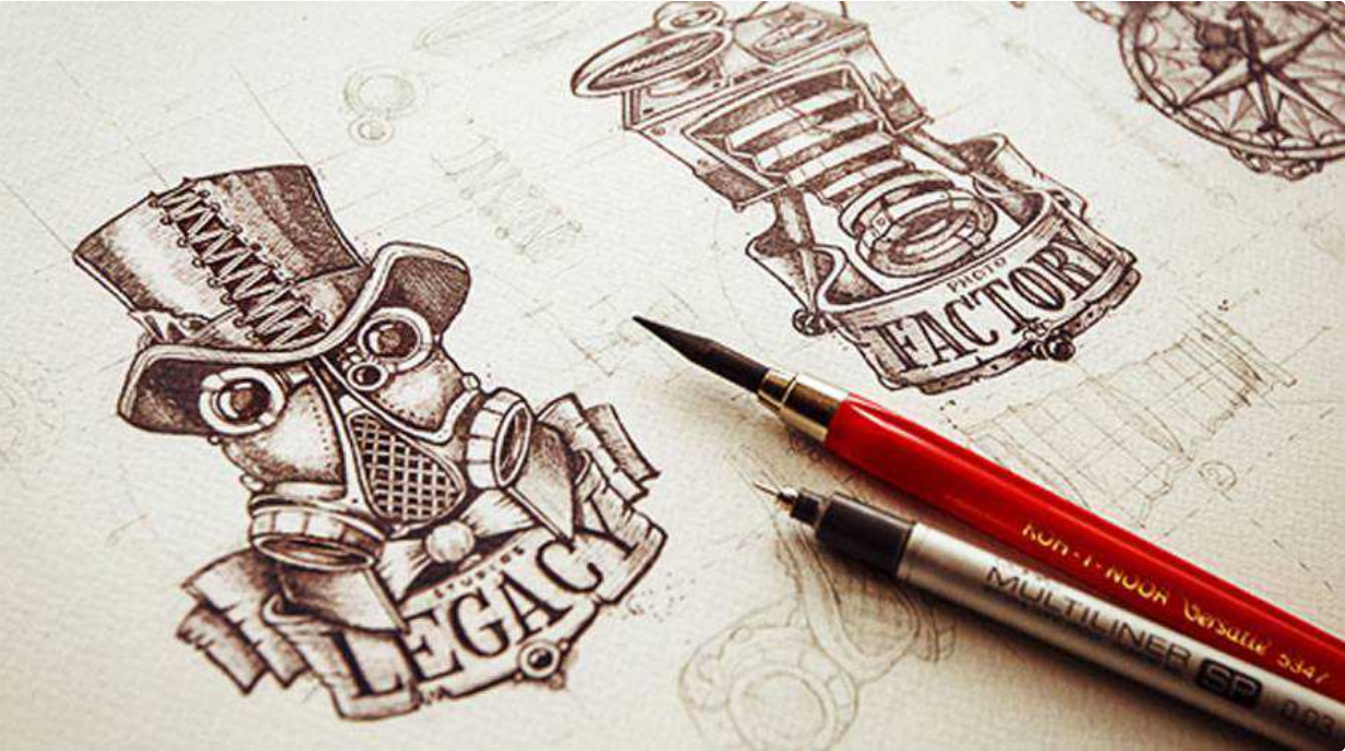 Sketch Logo design trend - Example Screenshot