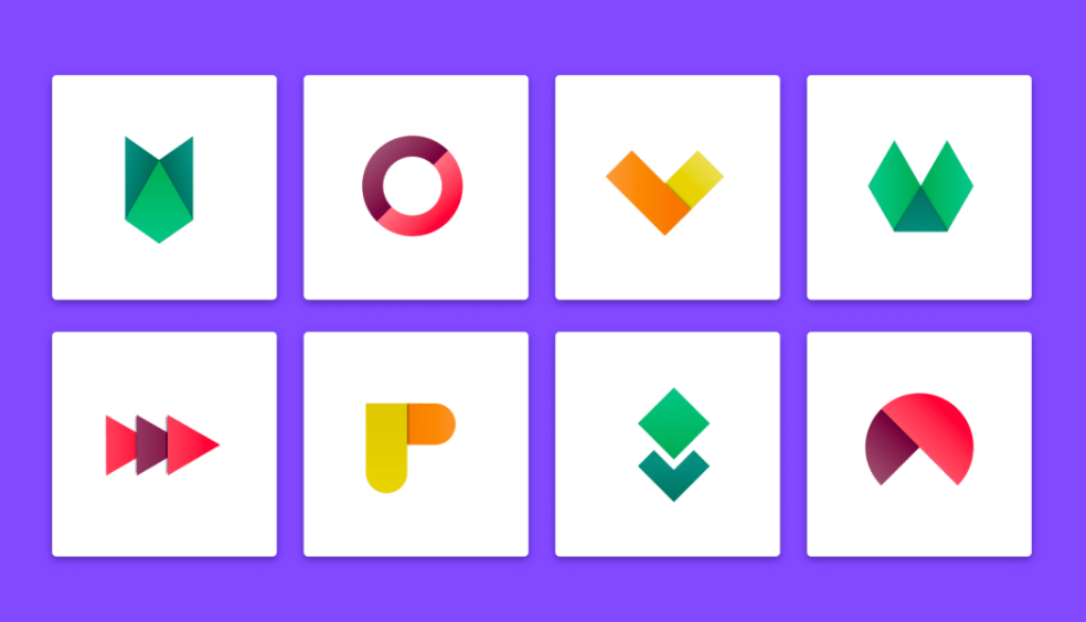 Geometric patterns Logo trends example